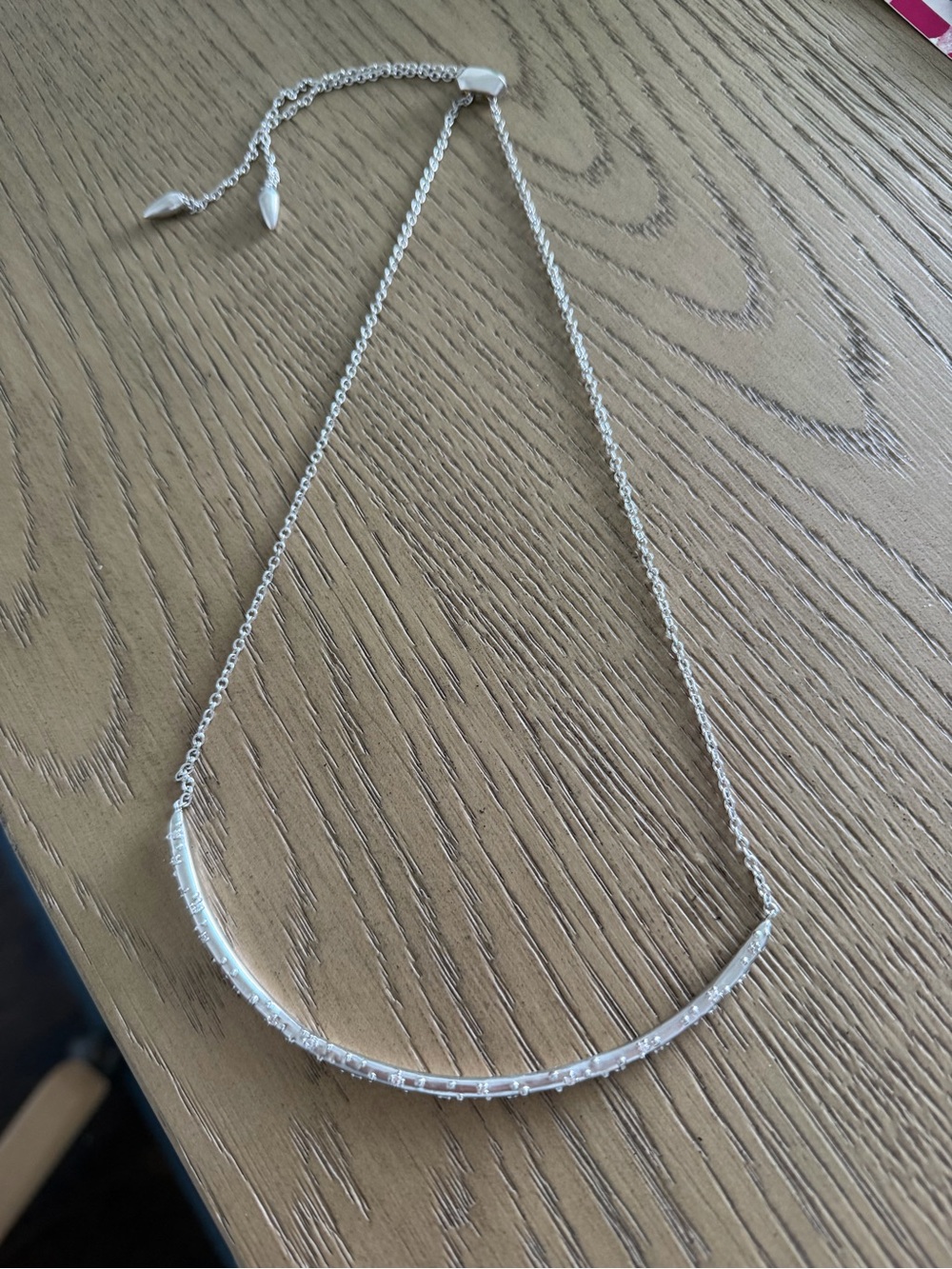 Kendra Scott silver bar necklace